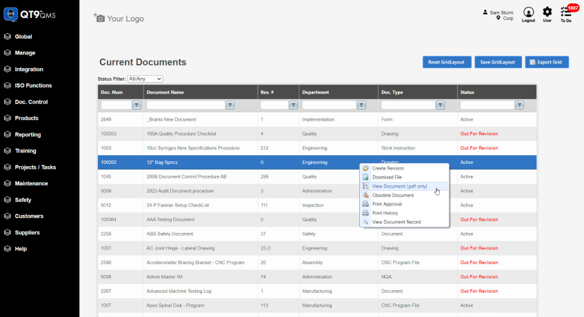 QT9 Manufacturing Software