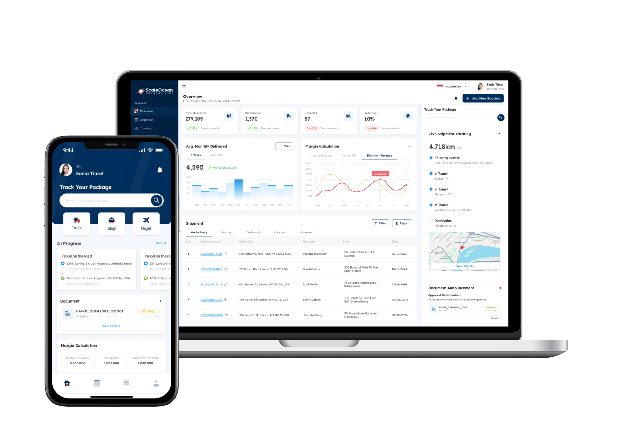 ScaleOcean Freight Cost Calculator 