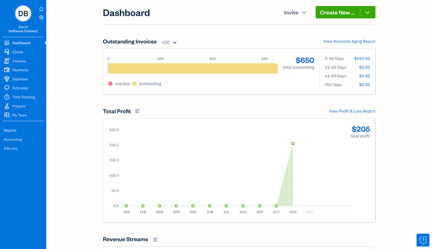 Aplikasi Laporan Penjualan Freshbooks