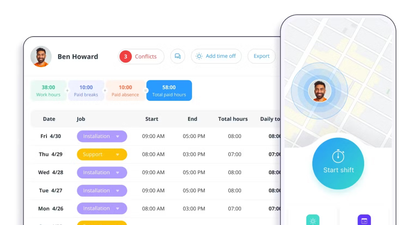 Aplikasi Absensi Karyawan Online Connecteam