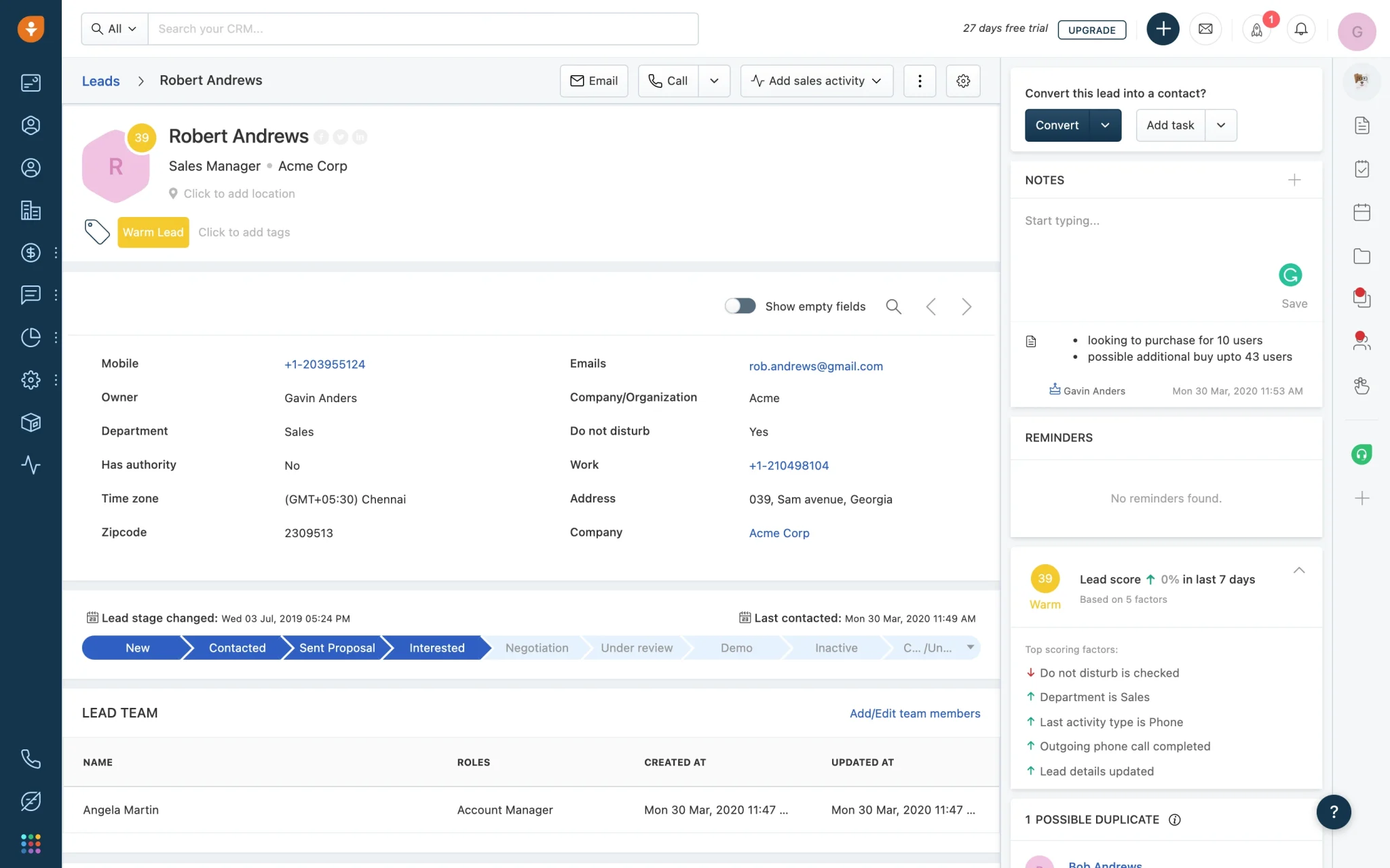 Software Alternatif Zoho Freshsales