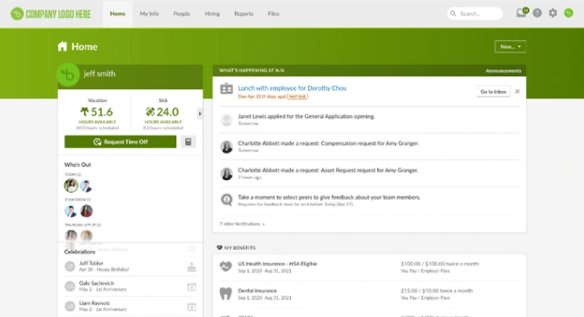 BambooHR Cloud HR Software