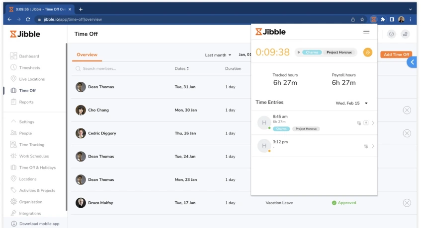 Aplikasi Absensi Karyawan Jibble