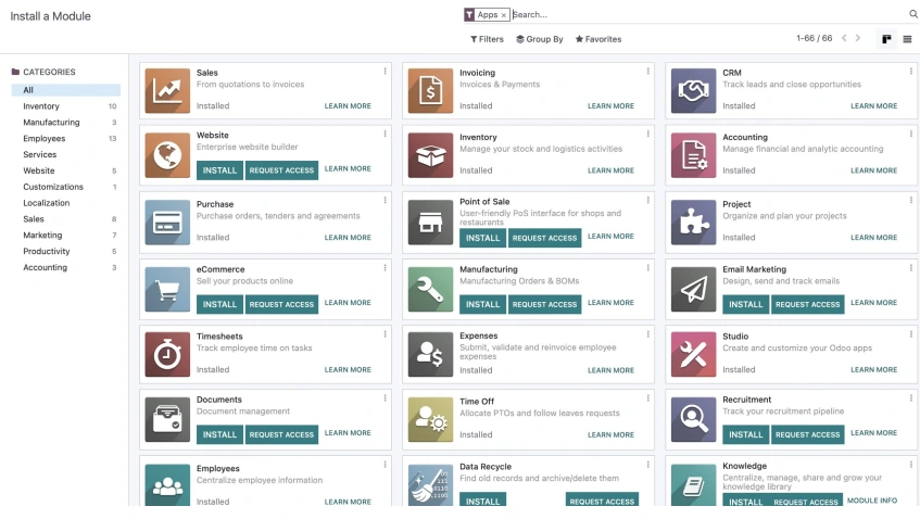 Software Odoo ERP