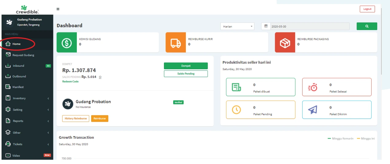 Software Warehouse Management Crewdible