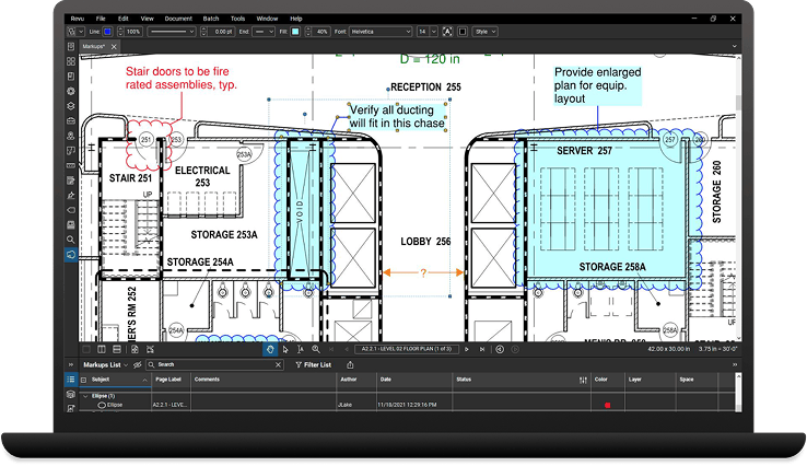 Aplikasi Kontraktor Bluebeam Revu