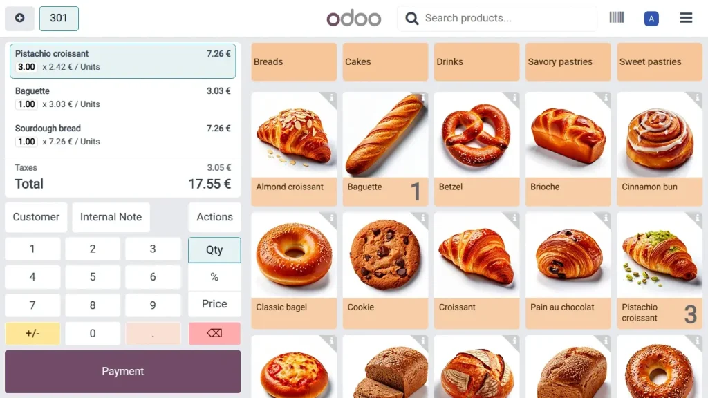 Odoo Bakery ERP Software