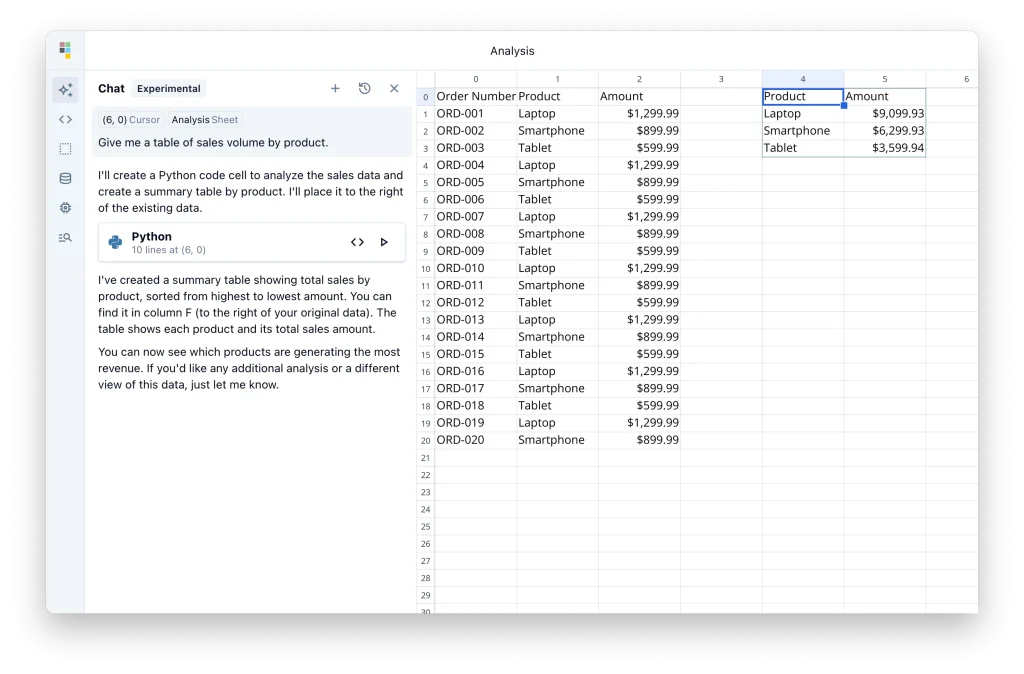 Quadratic AI Data Analysis App