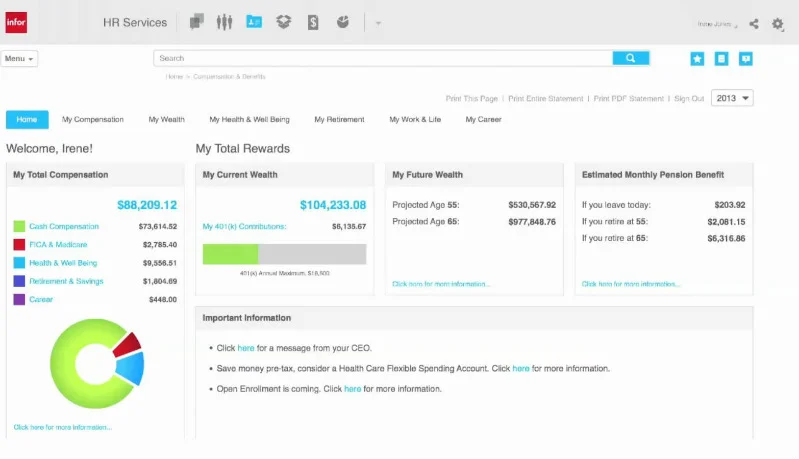 Cloud HCM Software Infor HCM