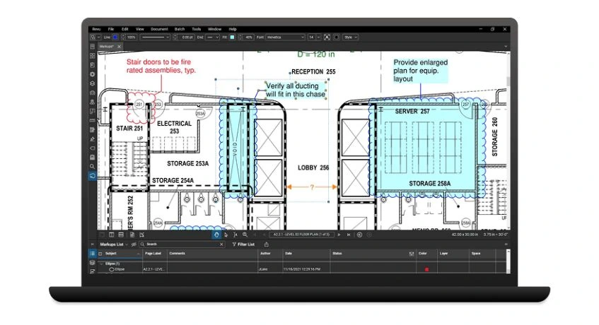 bluebeam revu document management software for construction