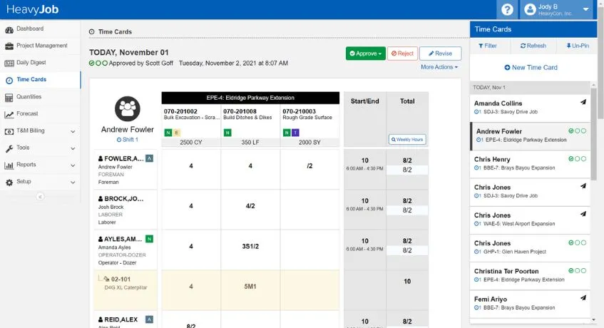Inventory system for building creation project HCSS