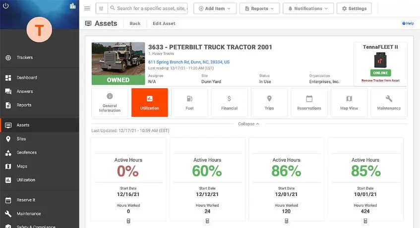 Construction inventory platform tenna