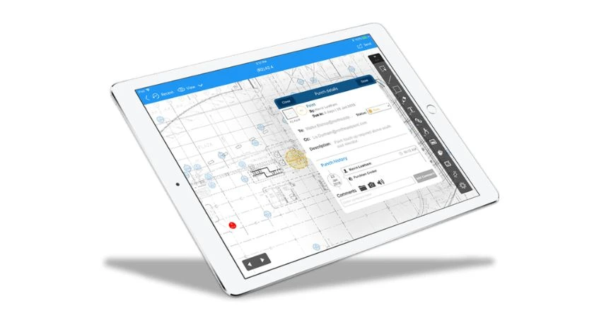 skysites software for recording file of construction project