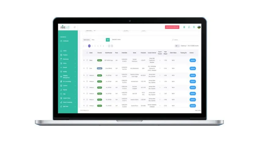 mintsoft system for sending customers orders