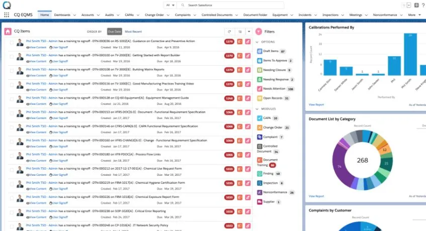 ComplianceQuest quality control software for manufacturing