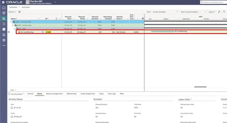 Oracle Construction ERP 