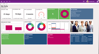 IFS cloud ERP dashboard