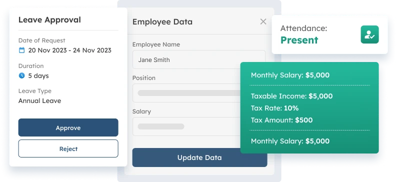 HRIS Software Automated Calculation for Payroll Cycle